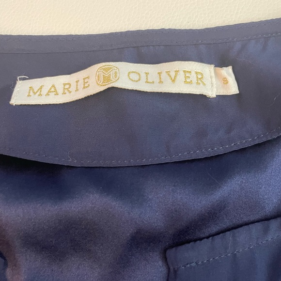 Marie Oliver silk colorblock blouse - Picture 2 of 6